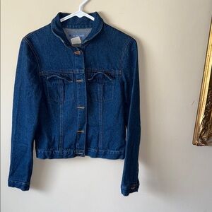To the Max Blue Cropped Jean Jacket Timeless Design